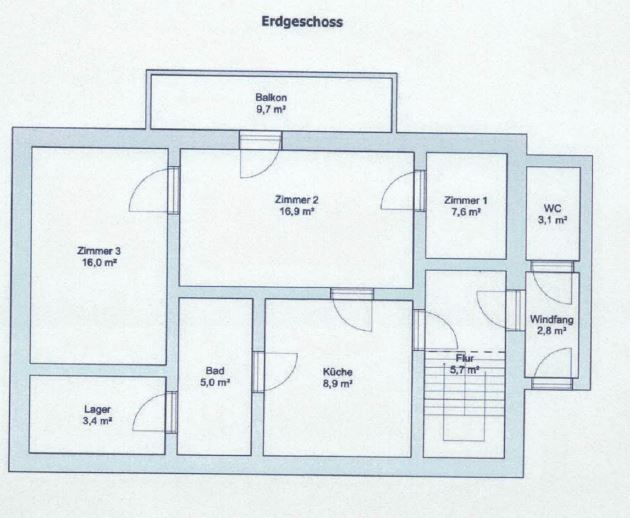Grundriss EG Einfamilienhaus Piesau