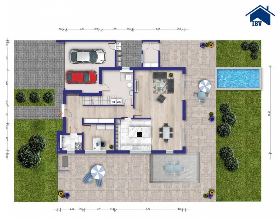 Grundriss EG Haus Erfurt