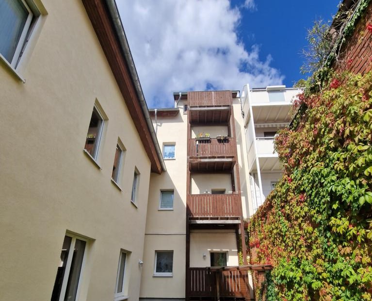 Gartenansicht Wohnung Ilmenau